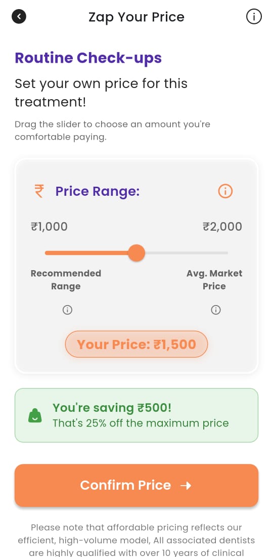 Zap My Price โ Fix Your Own Price for Dental Treatments!